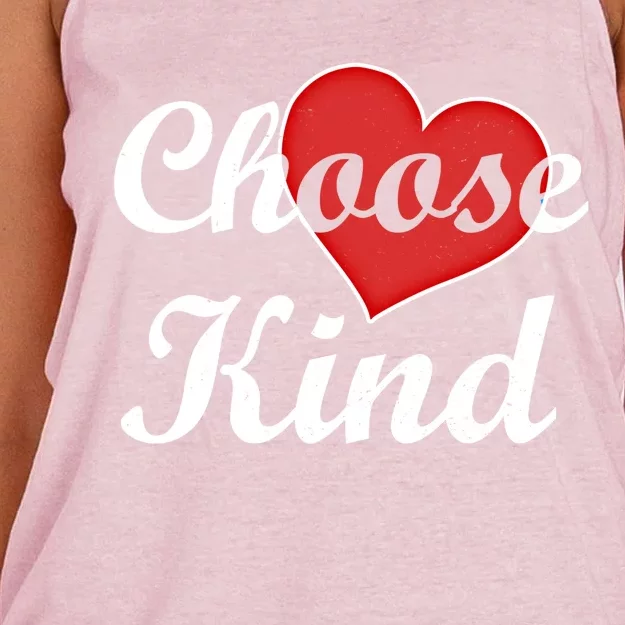 Choose Kind Autism Awarness Antibullying Gift Gift Women's Knotted Racerback Tank