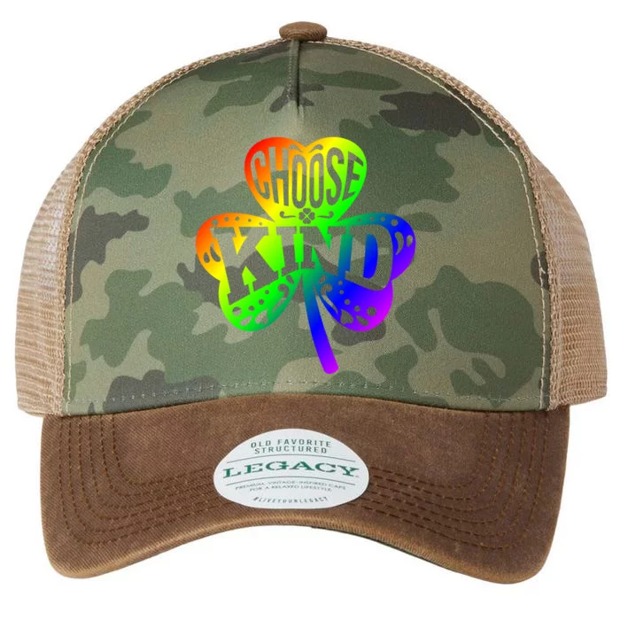 Choose Kind Autism Bullying Prevention St Paddys Day Cute Gift Legacy Tie Dye Trucker Hat