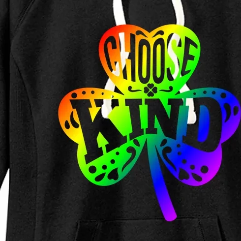 Choose Kind Autism Bullying Prevention St Paddys Day Cute Gift Women's Fleece Hoodie