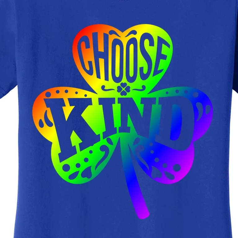 Choose Kind Autism Bullying Prevention St Paddys Day Cute Gift Women's T-Shirt