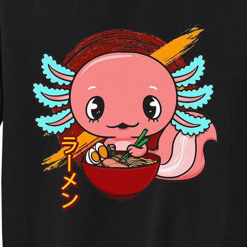 Cute Kawaii Anime Axolotl Japanese Ra Noodles Sweatshirt