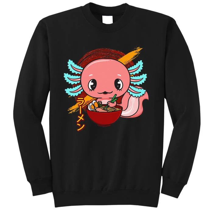 Cute Kawaii Anime Axolotl Japanese Ra Noodles Sweatshirt