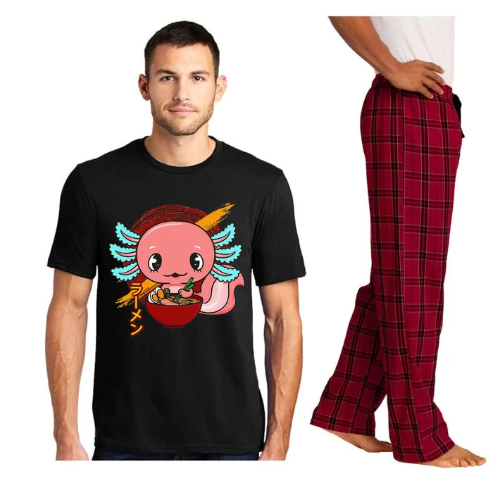 Cute Kawaii Anime Axolotl Japanese Ra Noodles Pajama Set