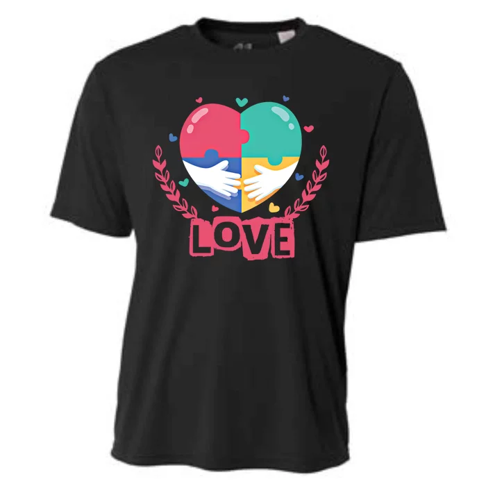 Choose Kind Autism Awareness Spread Love Neurodiversity Gift Cooling Performance Crew T-Shirt