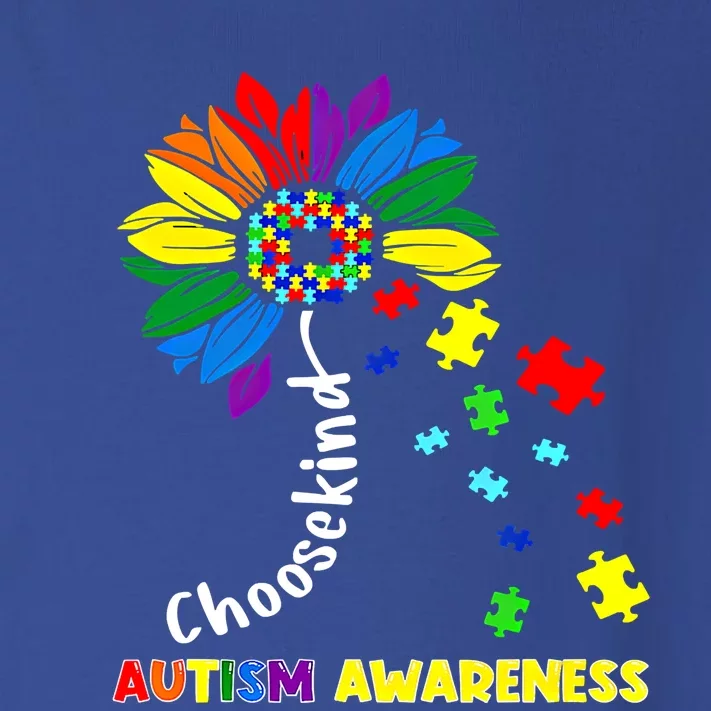 Choose Kind Autism Awareness Sunflower Mom Cute Funny Gift Toddler Long Sleeve Shirt