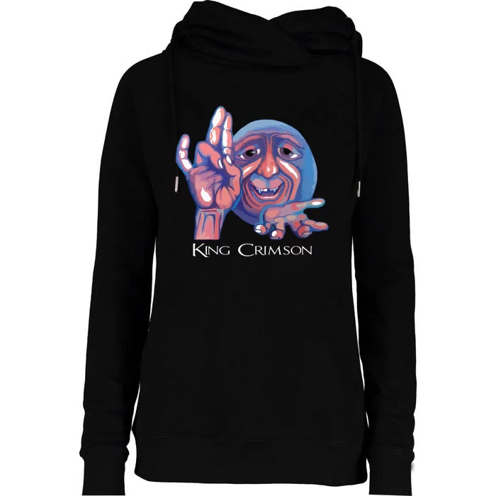 Crimsons King Artwork Womens Funnel Neck Pullover Hood