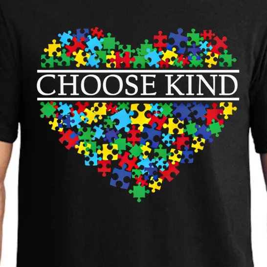 Choose Kind Autism Heart Autism Awareness Day Gift Pajama Set