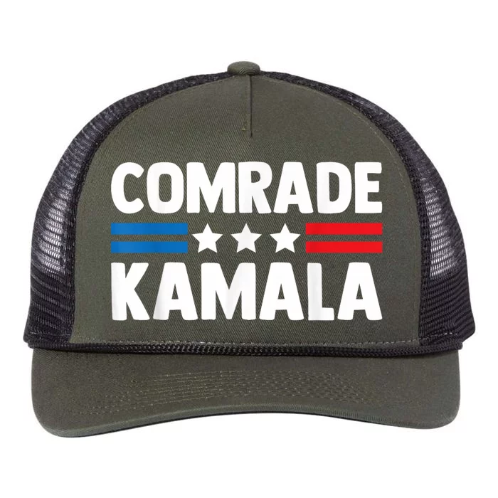 Comrade Kamala Anti Kamala Harris Retro Rope Trucker Hat Cap