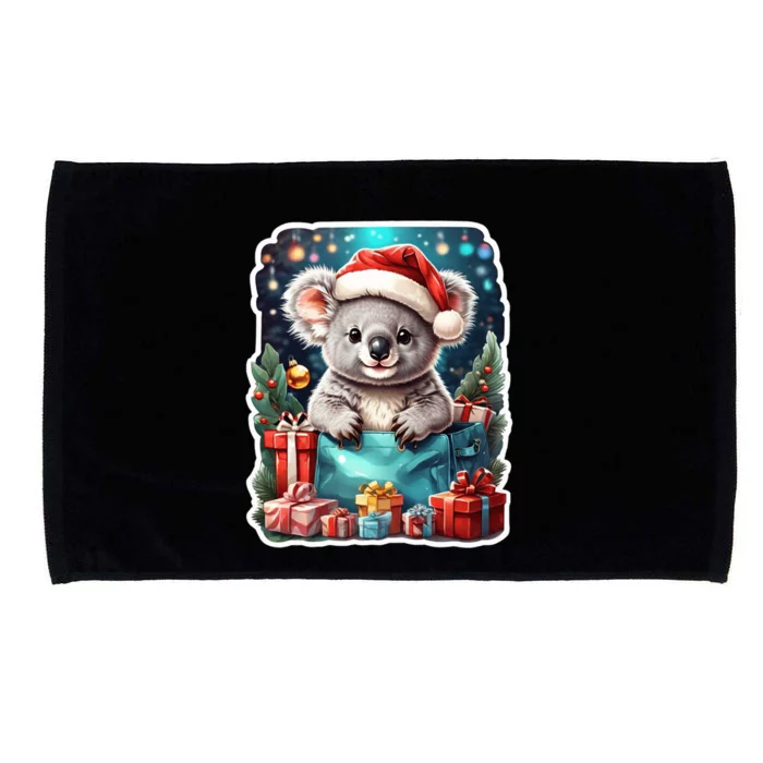 Christmas Koala Bear Microfiber Hand Towel