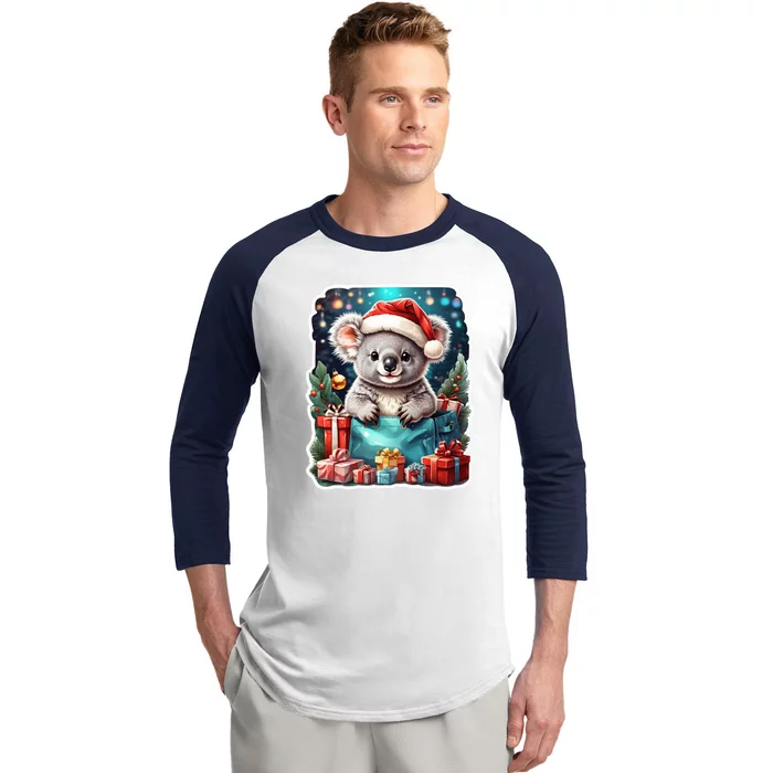 Christmas Koala Bear Baseball Sleeve Shirt