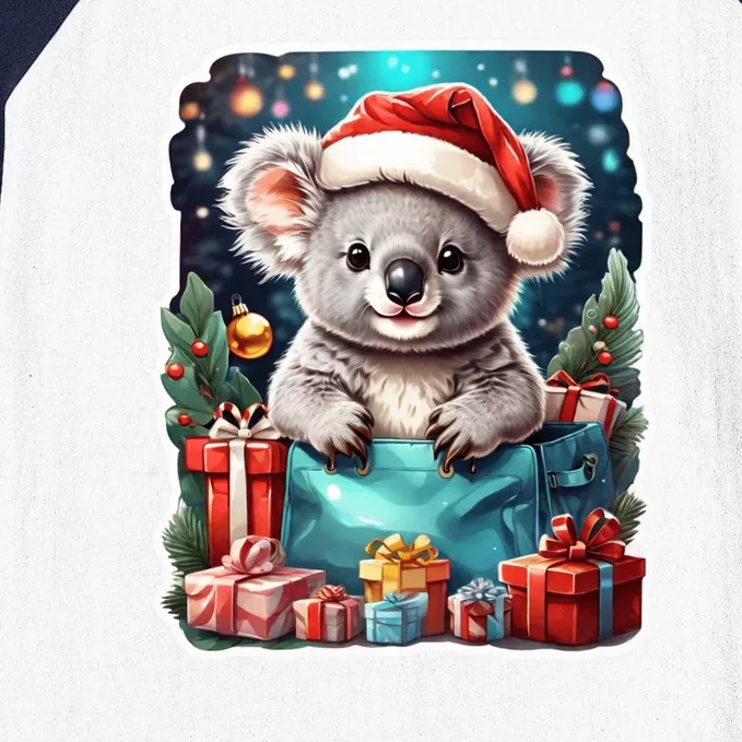 Christmas Koala Bear Baseball Sleeve Shirt