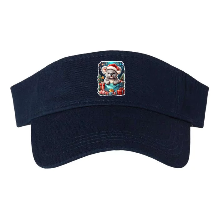 Christmas Koala Bear Valucap Bio-Washed Visor