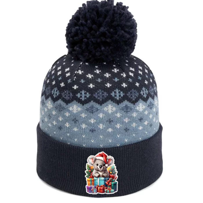 Christmas Koala Bear The Baniff Cuffed Pom Beanie