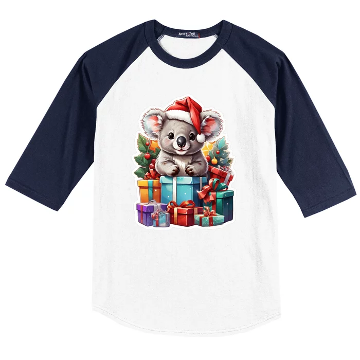 Christmas Koala Bear Baseball Sleeve Shirt