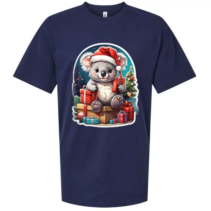 Christmas Koala Bear Sueded Cloud Jersey T-Shirt