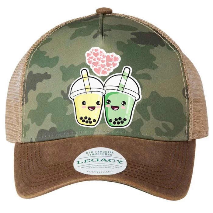 Cute Kawaii Boba Bubble Tea Legacy Tie Dye Trucker Hat