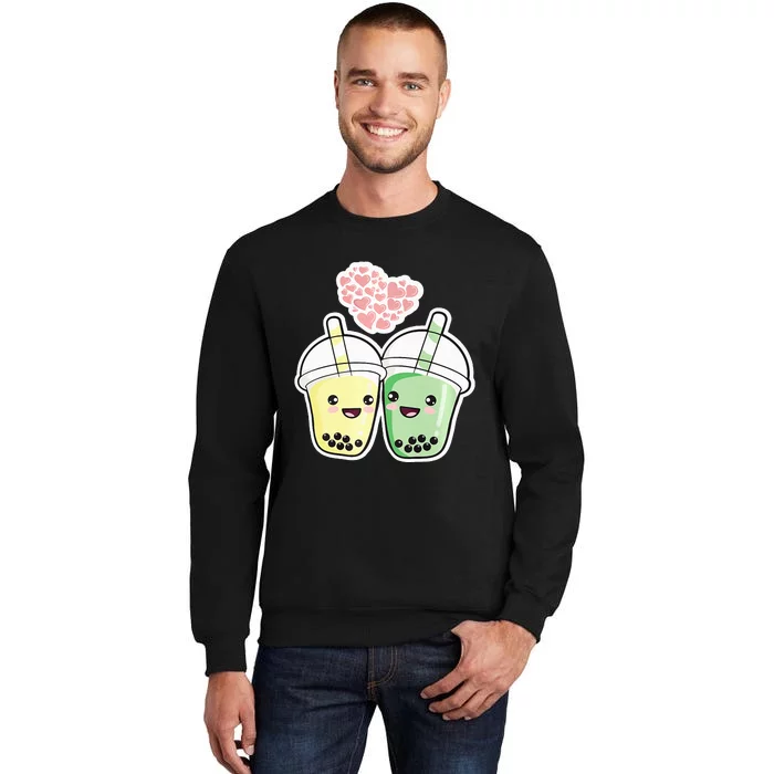 Cute Kawaii Boba Bubble Tea Tall Sweatshirt