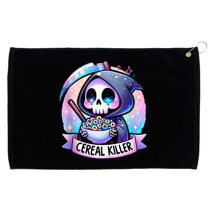 Cereal Killer Breakfast Cereal Bowl Cereals Skull Skeleton Grommeted Golf Towel