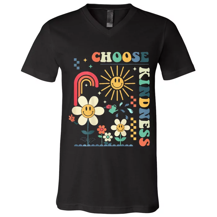 Choose Kindness Be Kind Inspirational V-Neck T-Shirt