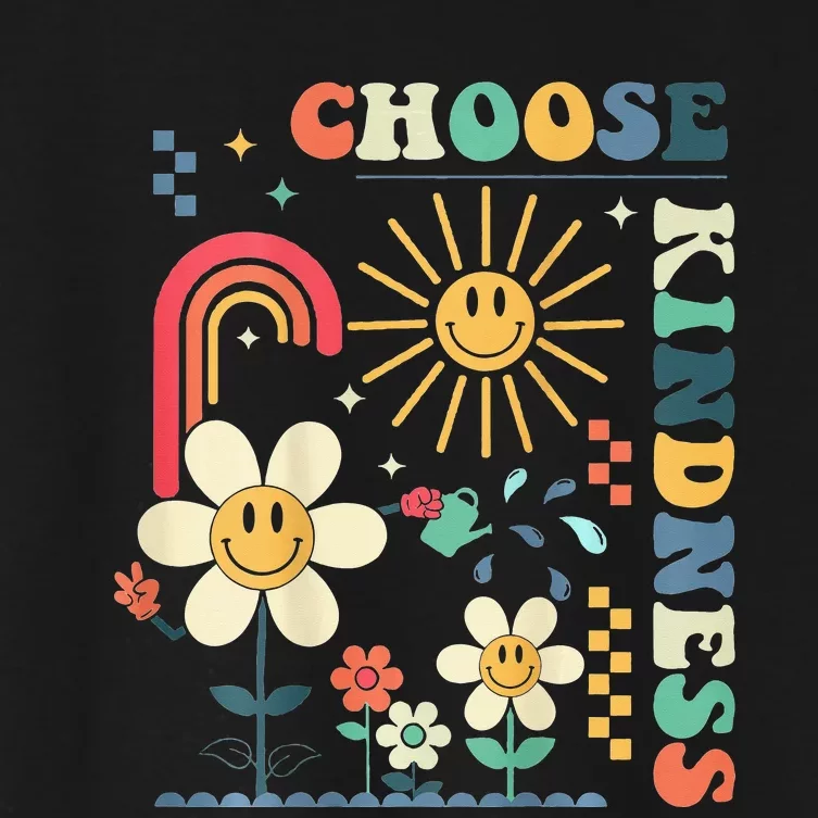 Choose Kindness Be Kind Inspirational Women's Crop Top Tee