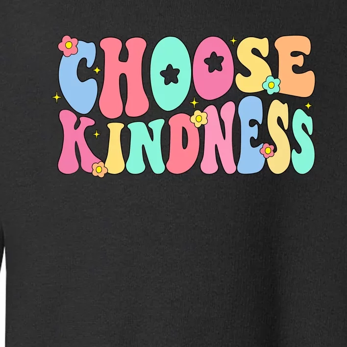 Choose Kindness Be Kind Inspirational Teacher Toddler Sweatshirt