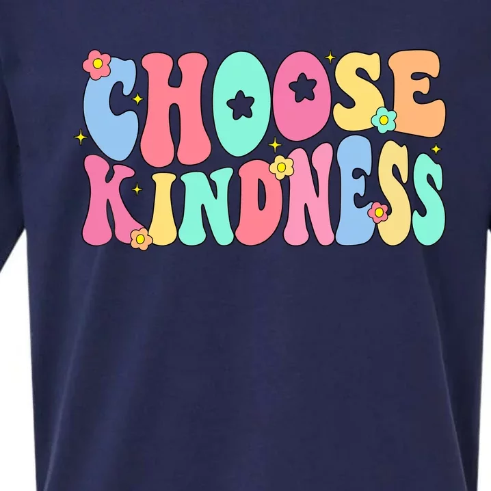 Choose Kindness Be Kind Inspirational Teacher Sueded Cloud Jersey T-Shirt