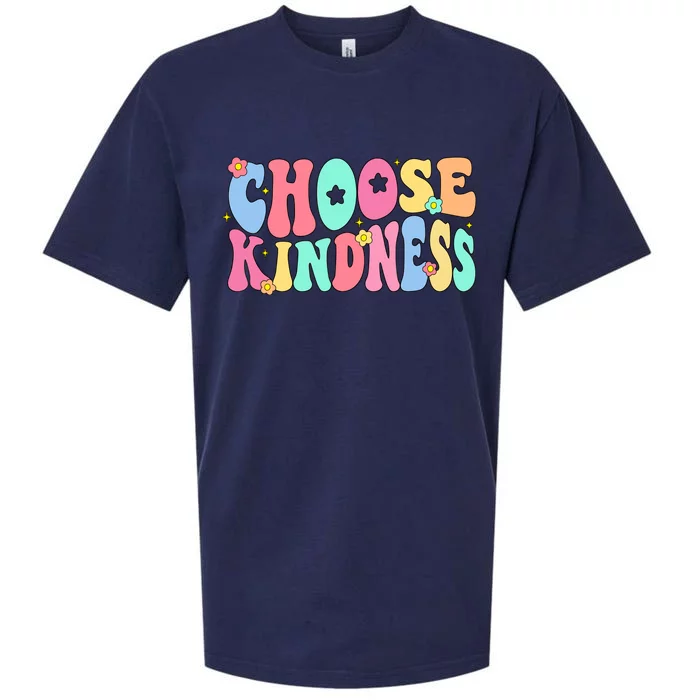 Choose Kindness Be Kind Inspirational Teacher Sueded Cloud Jersey T-Shirt