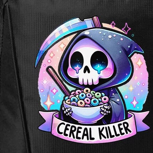 Cereal Killer Breakfast Cereal Bowl Cereals Skull Skeleton Gift City Backpack