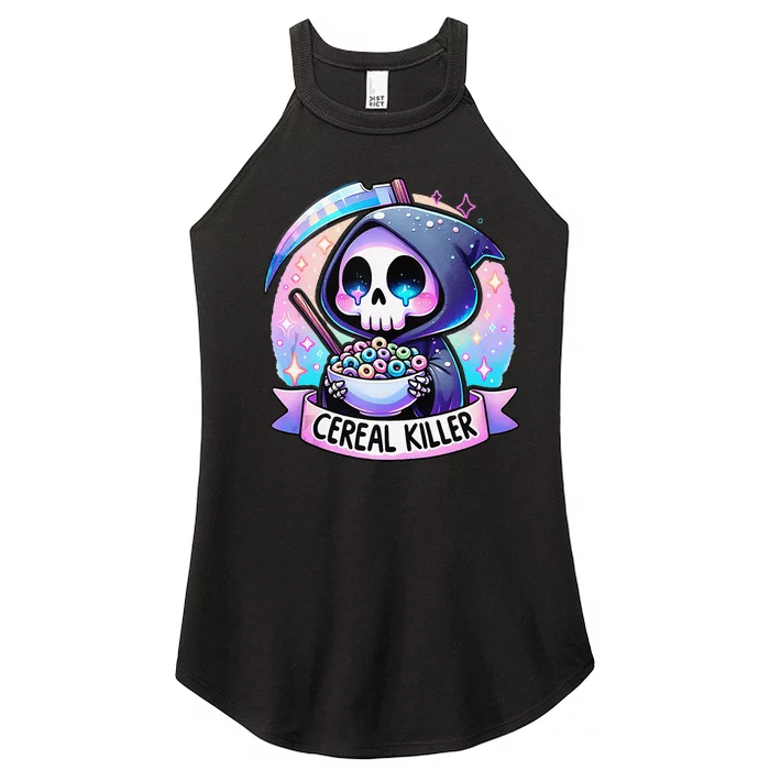 Cereal Killer Breakfast Cereal Bowl Cereals Skull Skeleton Gift Women’s Perfect Tri Rocker Tank