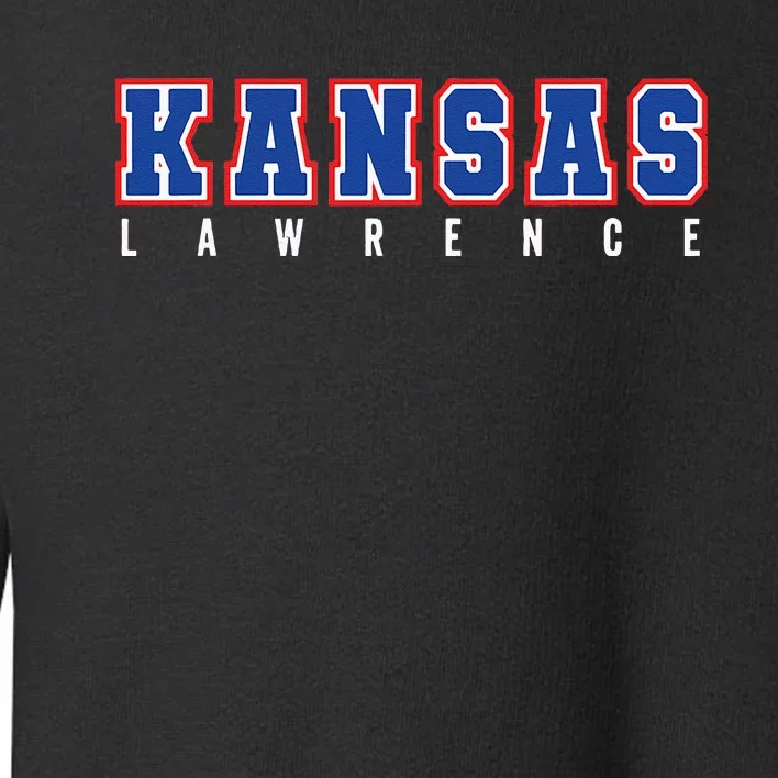 Cool KANSAS Blue & Red Kansas All Caps KANSAS Old School Toddler Sweatshirt