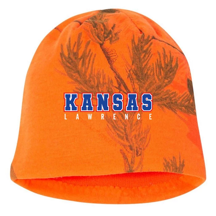 Cool KANSAS Blue & Red Kansas All Caps KANSAS Old School Kati - Camo Knit Beanie