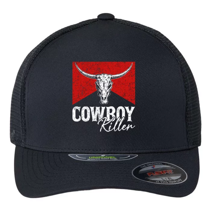 Cowboy Killers Bull Skull Howdy Flexfit Unipanel Trucker Cap