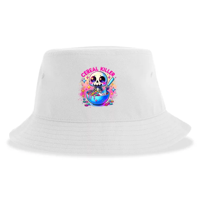 Cereal Killer Breakfast Cereal Bowl Cereals Skull Skeleton Halloween Costumes Sustainable Bucket Hat