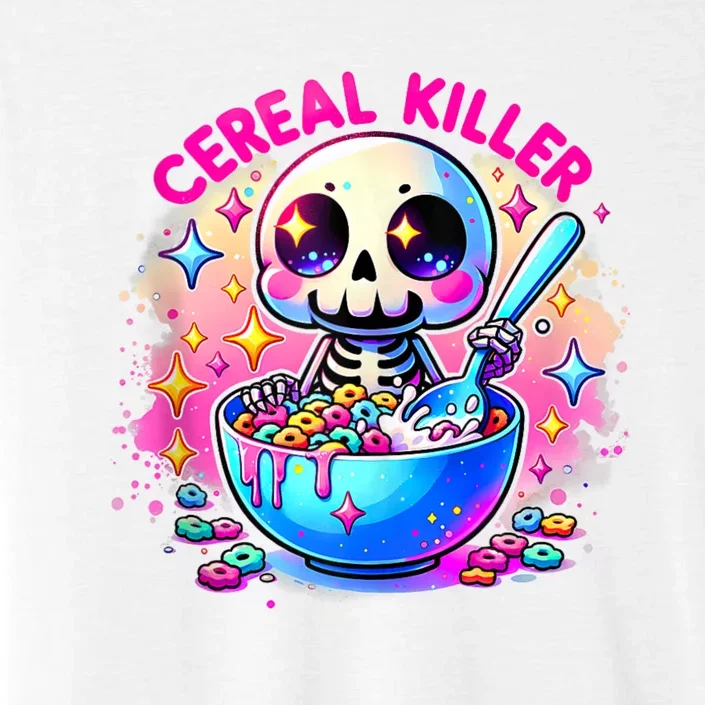 Cereal Killer Breakfast Cereal Bowl Cereals Skull Skeleton Halloween Costumes ChromaSoft Performance T-Shirt