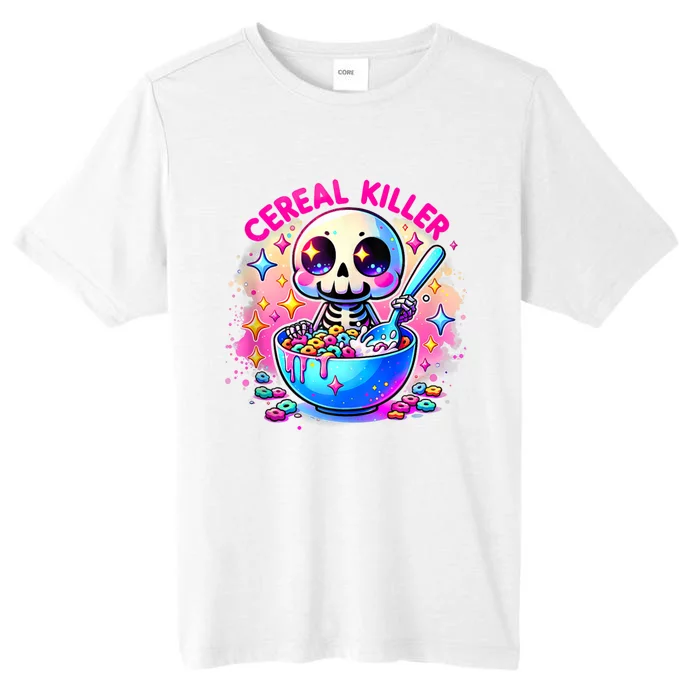 Cereal Killer Breakfast Cereal Bowl Cereals Skull Skeleton Halloween Costumes ChromaSoft Performance T-Shirt