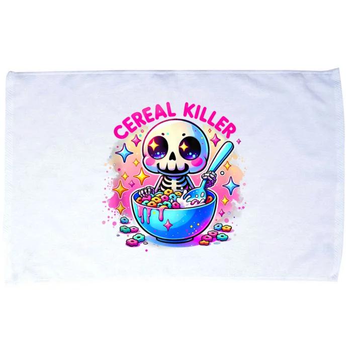 Cereal Killer Breakfast Cereal Bowl Cereals Skull Skeleton Halloween Costumes Microfiber Hand Towel