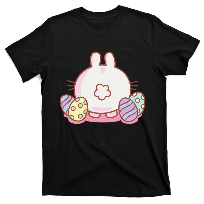 Cute Kawaii Bunny Butt Happy Easter T-Shirt