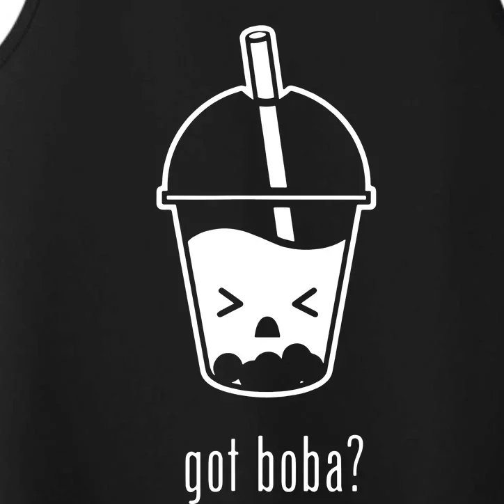 Cute Kawaii Bubble Tea Boba Milk Tea Lover Performance Tank