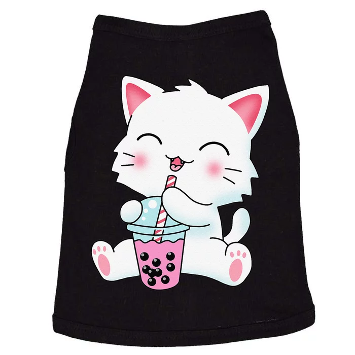 Cute Kawaii Bubble Tea Tshirt Boba Milk Tea Anime Cat Doggie Tank