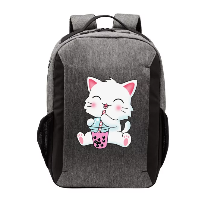 Cute Kawaii Bubble Tea Tshirt Boba Milk Tea Anime Cat Vector Backpack