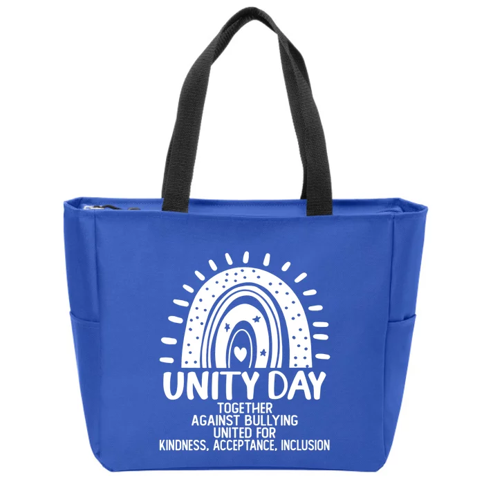 Choose Kindness Be Kind Orange Antigiftbullying Unity Day Gift Zip Tote Bag