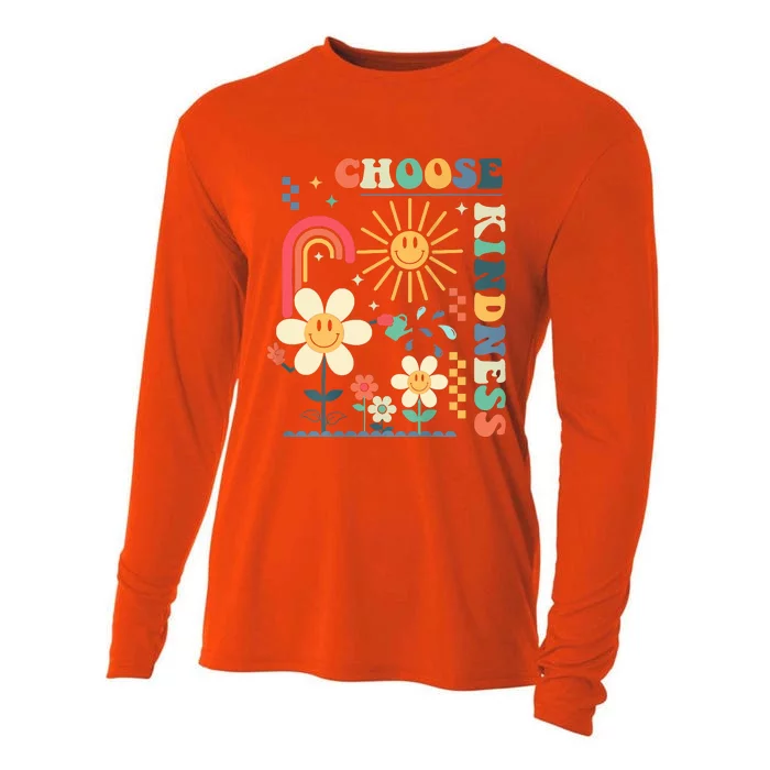 Choose Kindness Be Kind Inspirational Cooling Performance Long Sleeve Crew