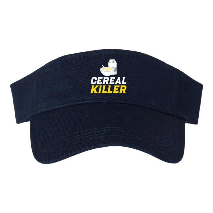 Cereal Killer Breakfast Lover Funny Valucap Bio-Washed Visor