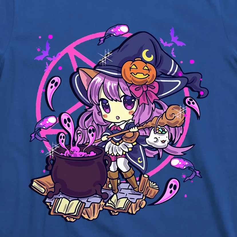 Cute Kawaii Chibi Anime Halloween Witch T-Shirt