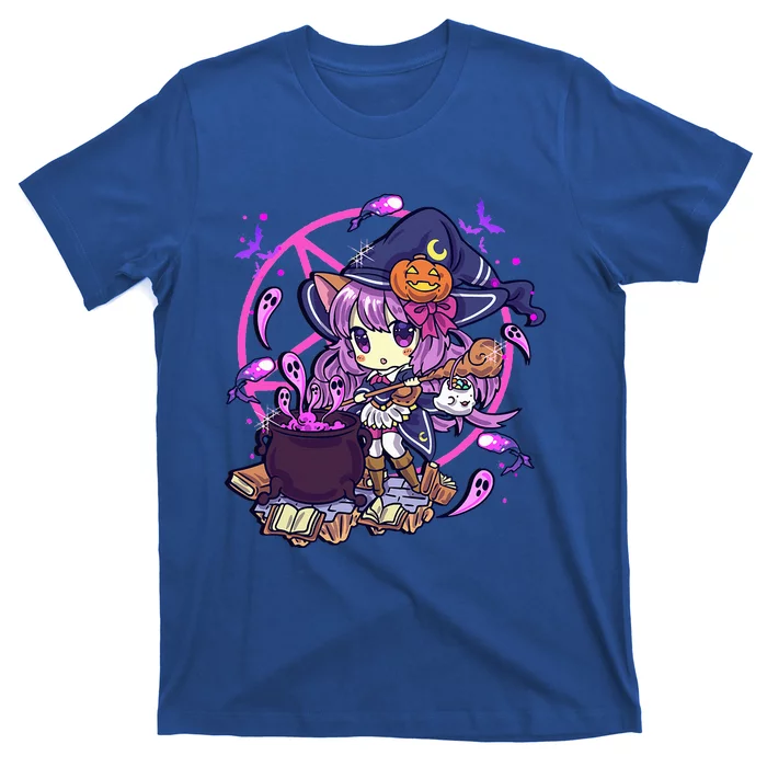 Cute Kawaii Chibi Anime Halloween Witch T-Shirt