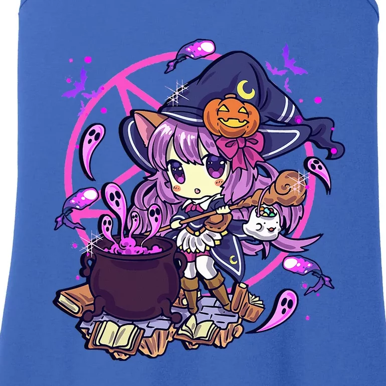 Cute Kawaii Chibi Anime Halloween Witch Ladies Essential Tank