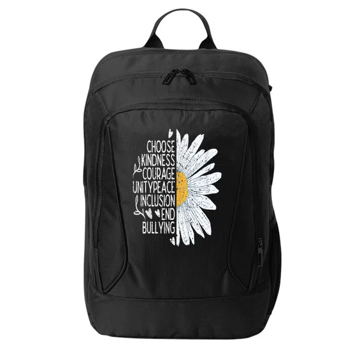 Choose Kindness Courage Sunflower Orange Anti Bullying City Backpack