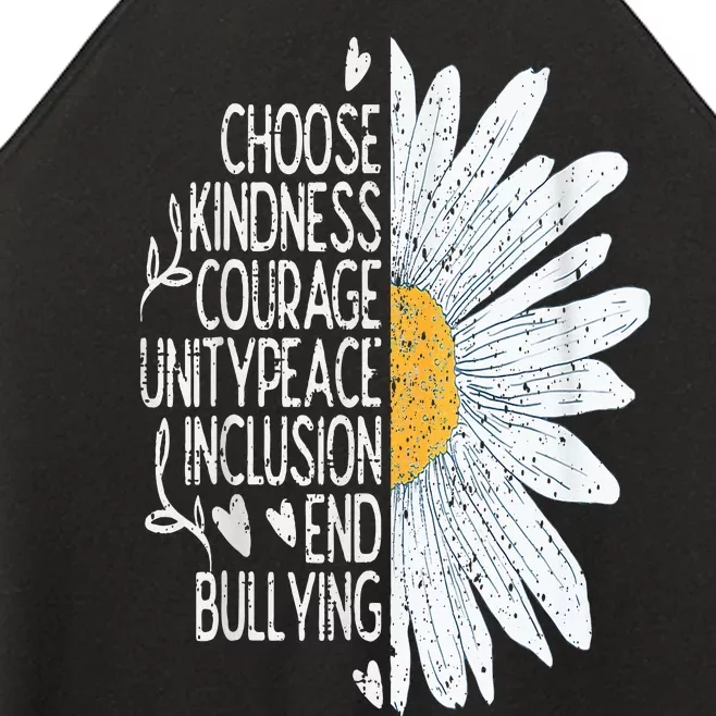 Choose Kindness Courage Sunflower Orange Anti Bullying Women’s Perfect Tri Rocker Tank