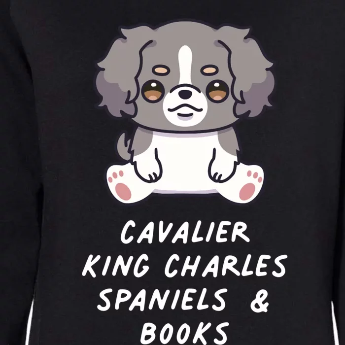 Cavalier King Charles Spaniels And Books Kawaii Anime Dog Cute Gift Womens California Wash Sweatshirt