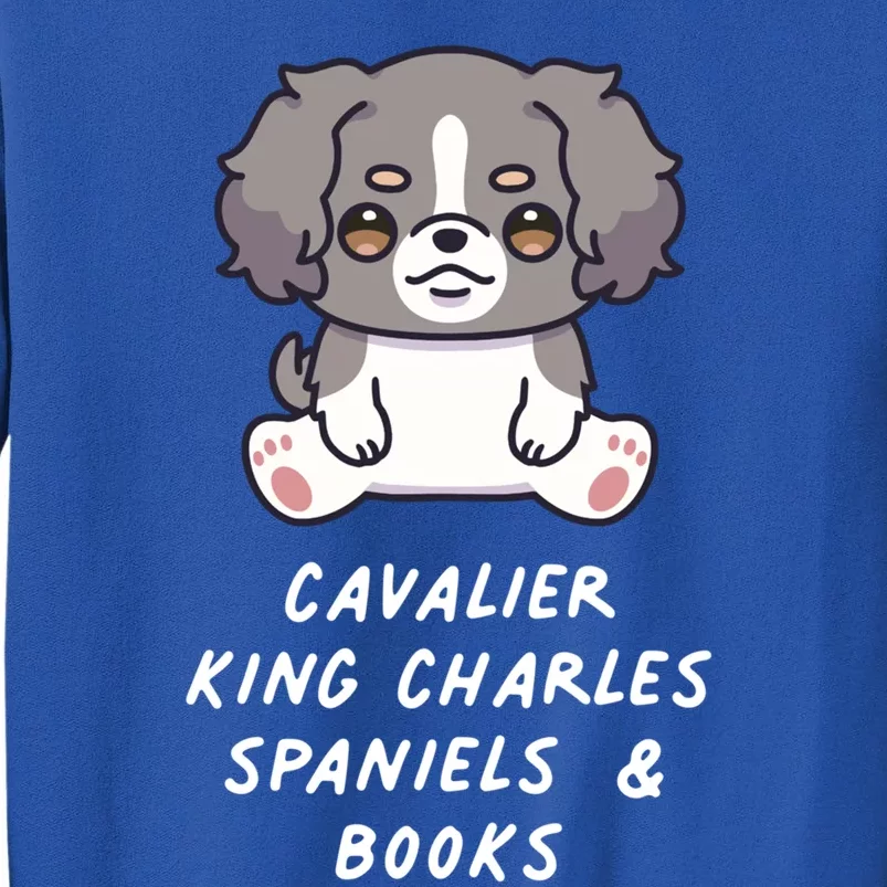 Cavalier King Charles Spaniels And Books Kawaii Anime Dog Cute Gift Tall Sweatshirt